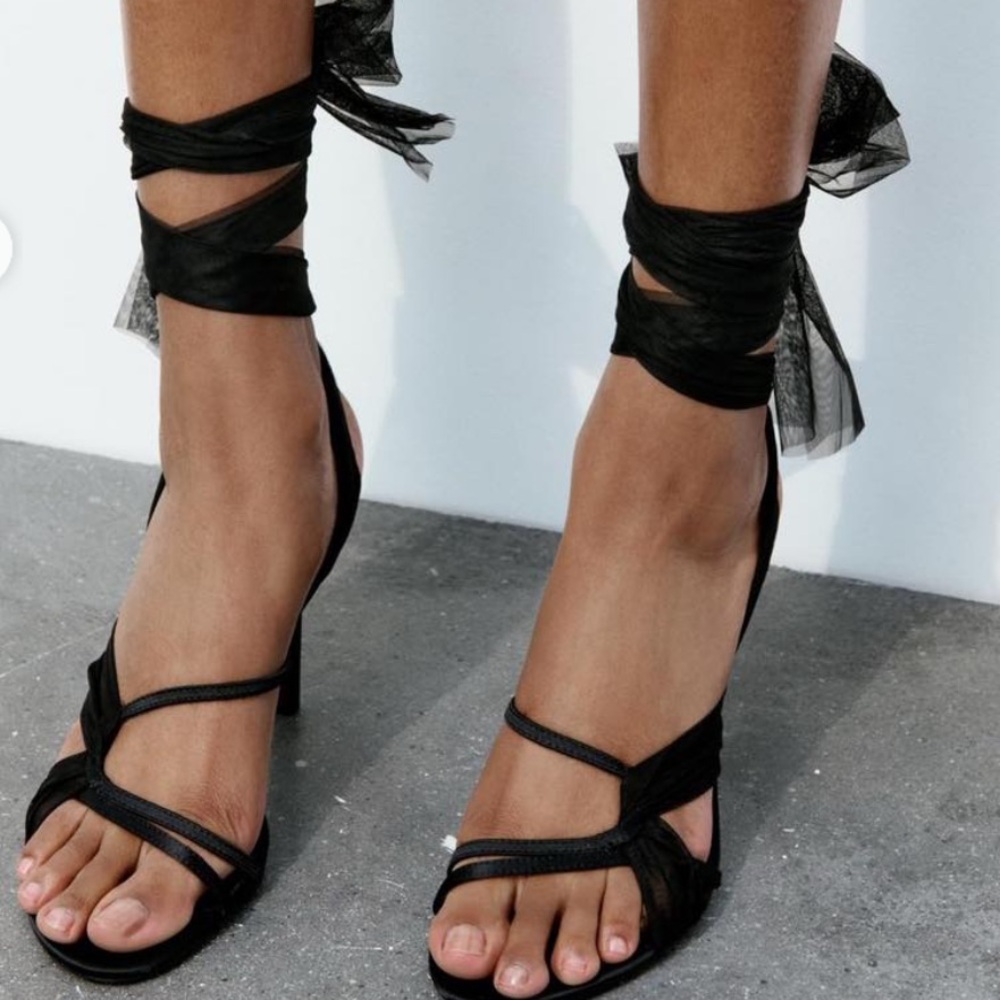 Zara Tulle Heels